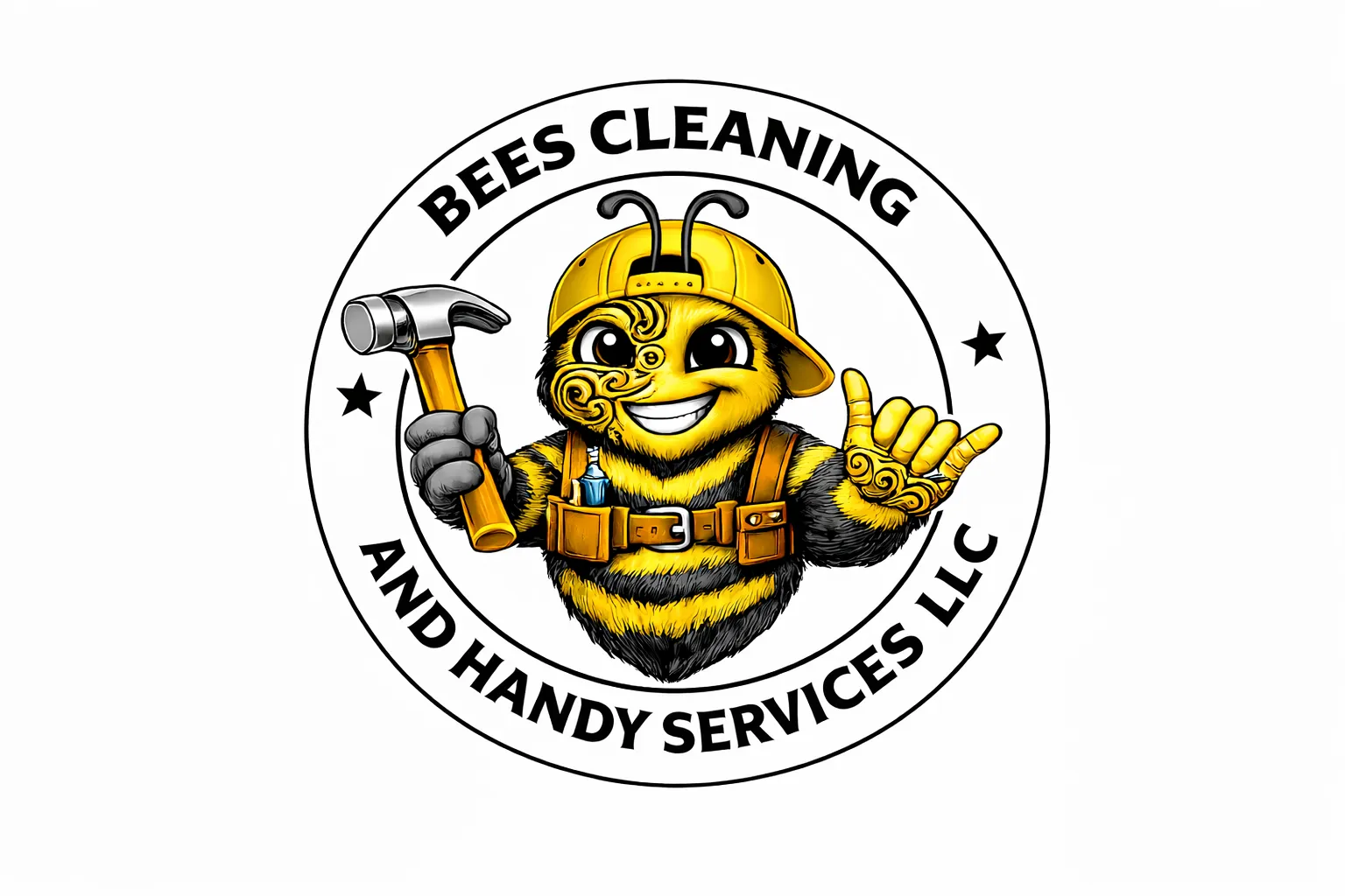 Bees Cleaning and Handy Services bee mascot
